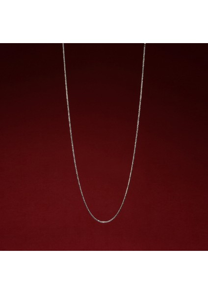 50 Mikron Oksitli Yuvarlak Kral Gümüş Zincir indirimleri