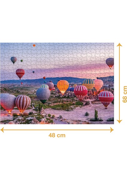 Kapadokya - 1000 Parçalı Puzzle - 48 x 68 cm fiyatları