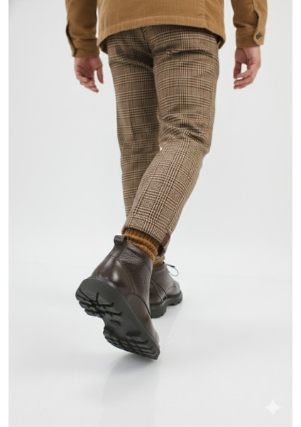 Hakiki Deri Hafif Kalın Taban Günlük Klasik Tarz Erkek Bot ER5K/B720 fırsatları