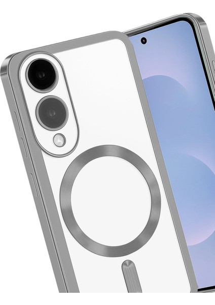 Samsung Galaxy S25 Edge Kross Magneticsafe Kapak - GÜMÜŞ-(5796) - MCT3488-2530 modelleri