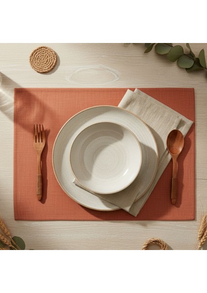 2 Adet Kumaş Amerikan Servis,kolay Yıkanabilir Supla, 32X42 cm