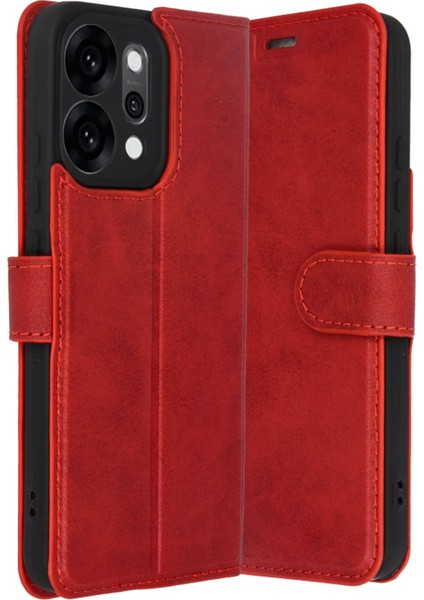 Oppo Reno 14 Trend S Plus Kapaklı Kılıf - KIRMIZI-(5796) - MCT8173-5954