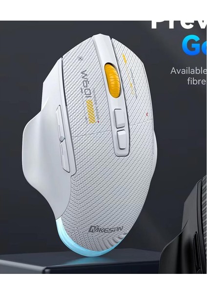 Mkespn SXS-W601 7 Tuşlu Gaming Mouse Karbon Fiber 3 Modlu Kablolu - Bluetooth - USB Alıcılı 12800 Dpı Makro Tanımlı Oyun Faresi fiyatları