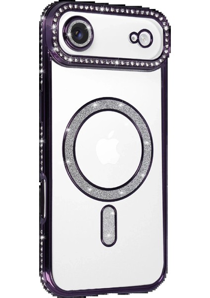 Apple iPhone 17 Air Joke Simli Magneticsafe Kılıf - Derin MOR-(5796) - MCT7277-7683 fiyatları