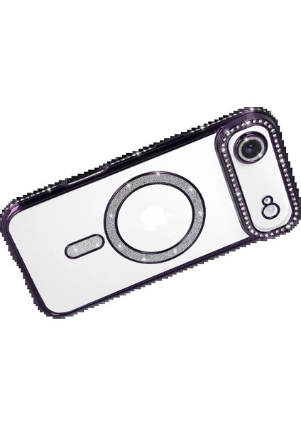 Apple iPhone 17 Air Joke Simli Magneticsafe Kılıf - Derin MOR-(5796) - MCT7277-7683 fırsatları