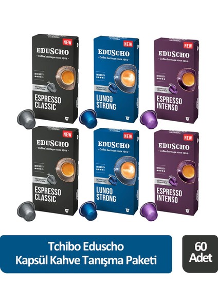 Eduscho Kapsül Kahve Tanışma Paketi 60 Kapsül