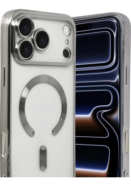 Apple iPhone 17 Pro Kross Magneticsafe Kapak - GÜMÜŞ-(5796) - MCT3290-2227 fiyatları