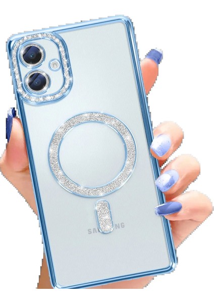 Samsung Galaxy A06 Joke Simli Magneticsafe Kılıf - MAVI-(5796) - MCT6366-8911 fiyatları