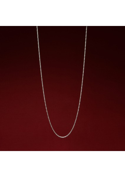 50 Mikron Naturel Kare Kral Gümüş Zincir modelleri