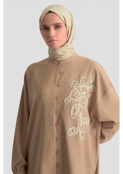 Nakışlı Tunik 25KD9020 Bej fırsatları