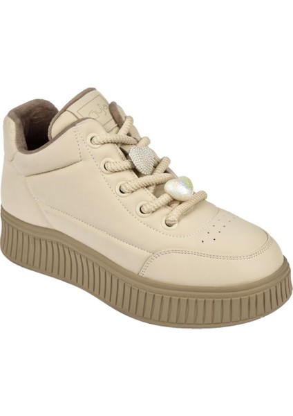 Esnek Taban Kadın Spor Ayakkabı Sneaker GJ-25K419-1 Bej