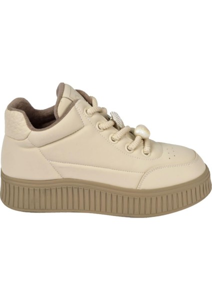 Esnek Taban Kadın Spor Ayakkabı Sneaker GJ-25K419-1 Bej fiyatları