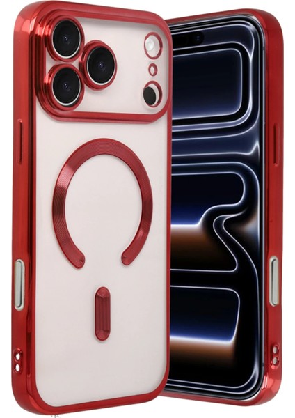 Apple iPhone 17 Pro Kross Magneticsafe Kapak - KIRMIZI-(5796) - MCT1718-8739