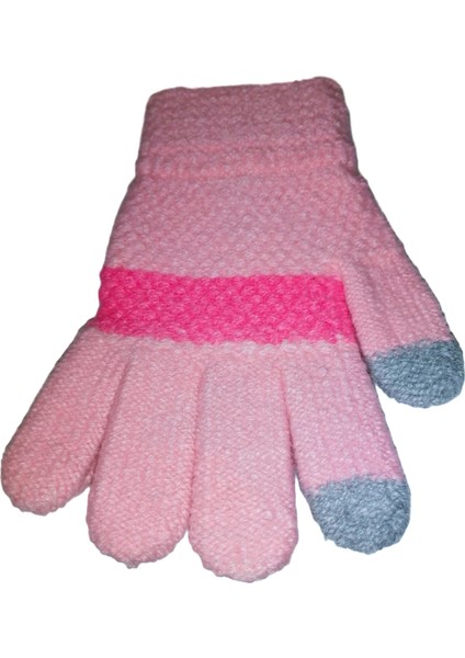 Kız Çocuk Örme Eldiven 6-12 Yaş