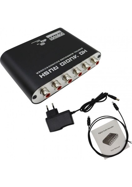 Dijital Koaksiyel Rca Hd Audio Rush Stereo 5.1 Dekoder Surround Ses Dönüştürücü indirimleri