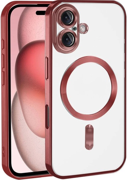 Apple iPhone 17 Kross Magneticsafe Kapak - KIRMIZI-(5796) - MCT8417-3938