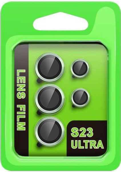 Samsung Galaxy S23 Ultra Raze Metal Kamera Lens - YEŞIL-(5796) - MCT1849-4300