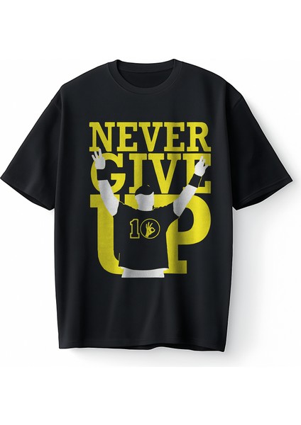 John Cena Never Give Up Sporcu American Güreşi Oversize Unisex Tişört T-Shirt