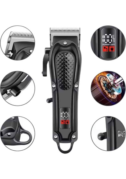 Profesyonel Saç Kesme Aleti Dijital Saç Sakal Tıraş Makinesi Uzun Ömürlü - SBS6342-8841 fırsatları