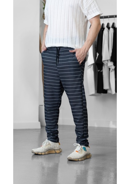 Çizgili Penye Baget Pantolon COC1240 fiyatları