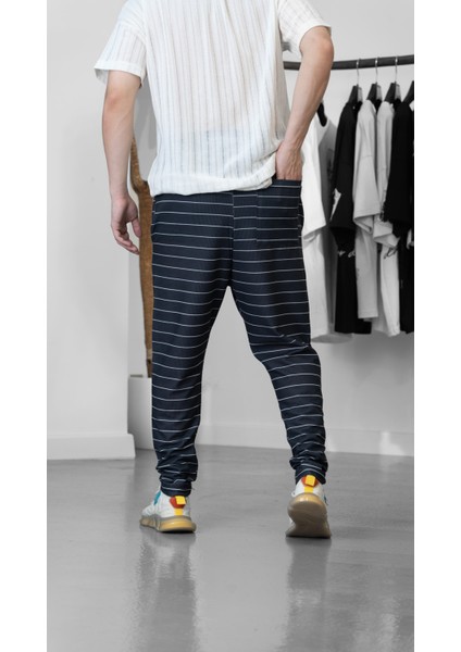 Çizgili Penye Baget Pantolon COC1240 modelleri