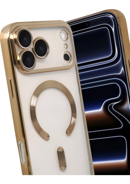 Apple iPhone 17 Pro Kross Magneticsafe Kapak - GOLD-(5796) - MCT3544-2159 modelleri