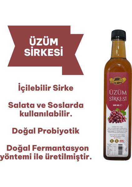 Üzüm Sirkesi 500 ml – Katkısız & Doğal Fermente – Geleneksel Yöntem fiyatları