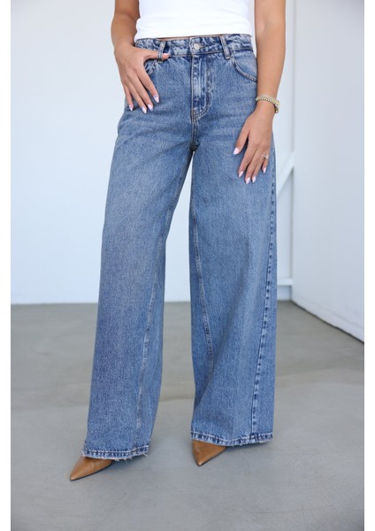 Taşlamalı Wideleg Jean fiyatları