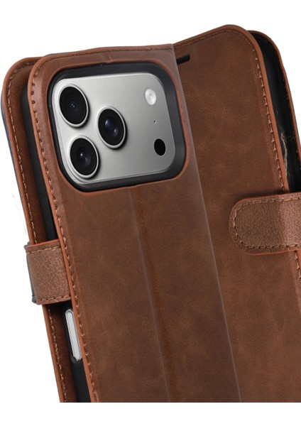 Apple iPhone 17 Pro Trend S Plus Kapaklı Kılıf - TABA-(5796) - MCT9412-8847 modelleri