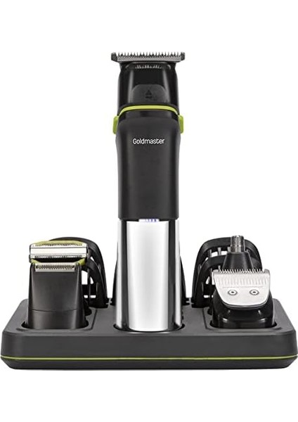Goldmaster Focus Islak Kuru Saç Sakal Vücut Tıraş Makinesi Manyetik Şarj Girişli 14 In1 Erkek Bakım Seti