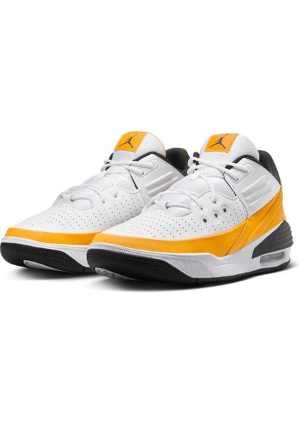 Jordan Max Aura 5 Shoes Leather Hakiki Deri Bilekli Unisex Spor Ayakkabı Beyaz Sarı modelleri