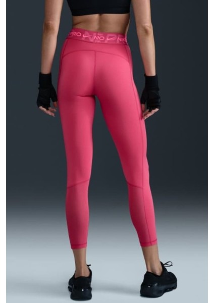 Pro Mid Rise 7/8 Graphic Leggings Kadın Toparlayıcı Spor Tayt Pembe fiyatları