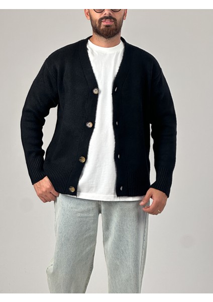 Siyah Erkek Triko Hırka COC1045 modelleri