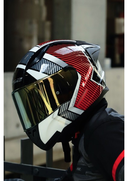 Rapıd 2 Race Extra Beyaz-Kırmızı Kask