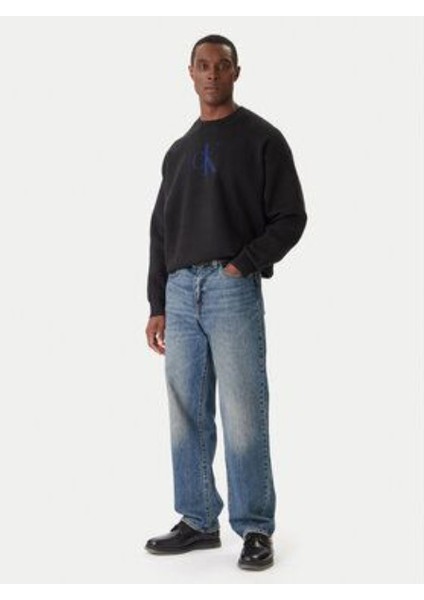 Ck LV04RD305G Ls Cttn Cashmere 3D Logo Erkek Sweaters modelleri