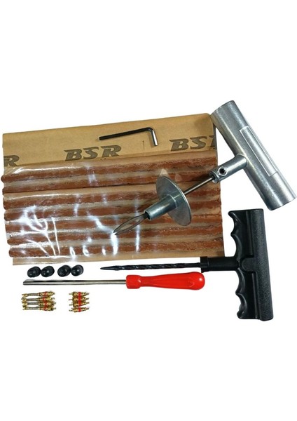 Dubleks Lastik Tamir Seti: 15 Ad 20CM Fitil, Metal Fitil Atma, Plastik Kanal Açıcı, Iğne Sökücü, Iğne, Kapak fiyatları