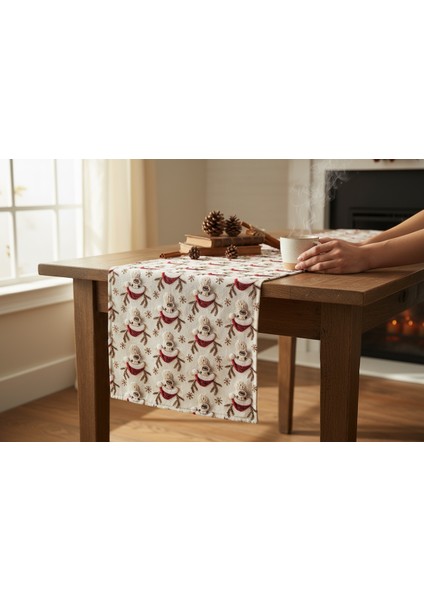 Yeni Yıl Runner, Yılbaşı Runner, Noel Baba Runner, Çam Ağacı Runner