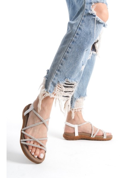 Kadın Kristal Taş Ipli Sandalet Siyah fırsatları