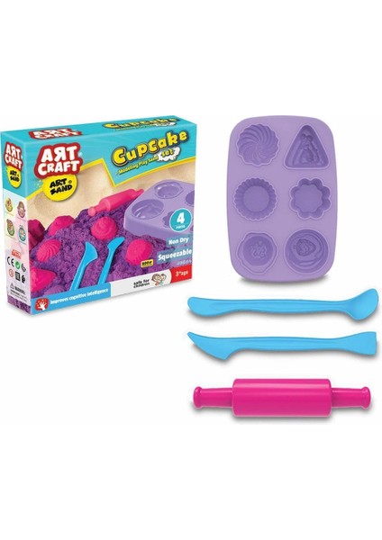 03624 Dede, Artsand Kap Kek - Cupcake Kum Seti / +3 Yaş fiyatları