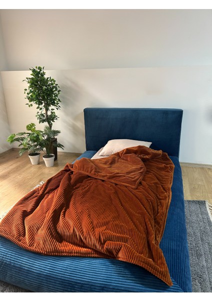 Duobed Fitilli Peluş Havuzlu Baza + Başlık + Yatak Ikiz Yataklı Set Yatak