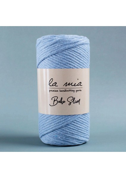 La Mia Boho Slim Açık Mavi El Örgü Ipi -L069 - 34204