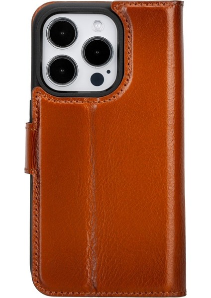 Apple iPhone 15 Pro Uyumlu Deri Cüzdanlı Kılıf Mwwn RST2EF Taba indirimleri