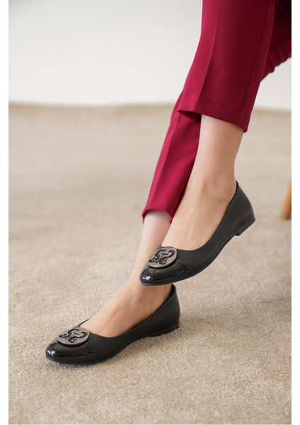 Nude-Siyah Kadın Babet & Balerin Babet fiyatları