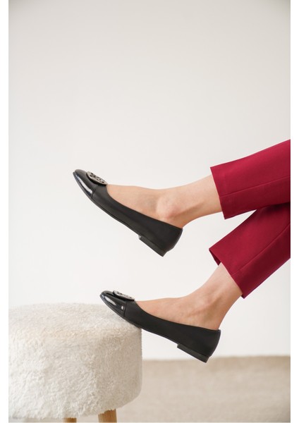 Nude-Siyah Kadın Babet & Balerin Babet indirimleri