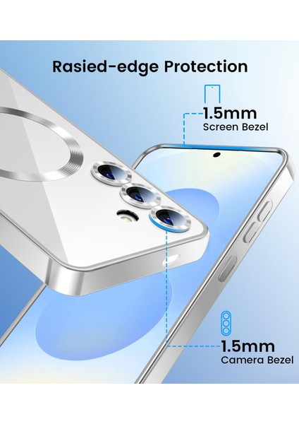 Samsung Galaxy A16 Uyumlu Magsafe Özellikli Kamera Korumalı Şeffaf Kılıf fırsatları