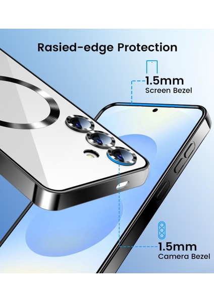Samsung Galaxy A26 Uyumlu Magsafe Özellikli Kamera Korumalı Şeffaf Kılıf fırsatları
