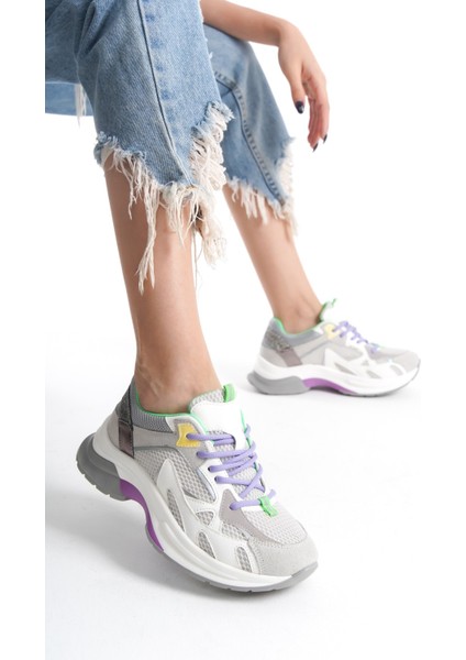 Lavanda Sim Detaylı Bağcıklı Günlük Kadın Sneaker fiyatları