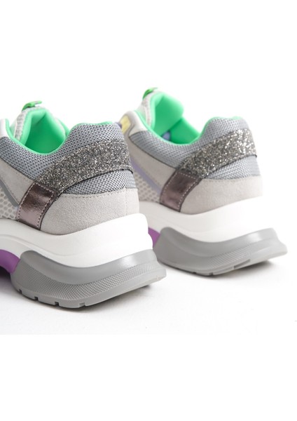 Lavanda Sim Detaylı Bağcıklı Günlük Kadın Sneaker