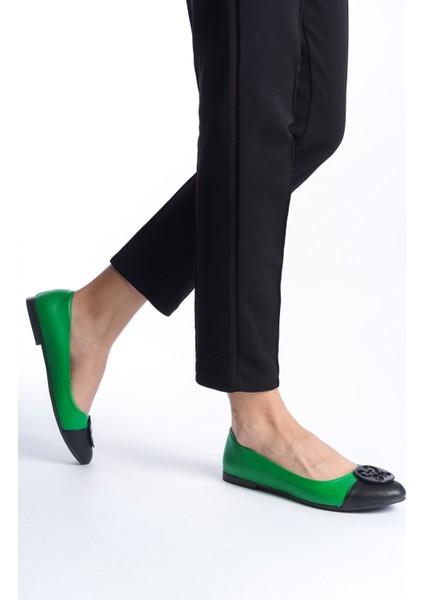 Nude-Siyah Kadın Babet & Balerin Babet