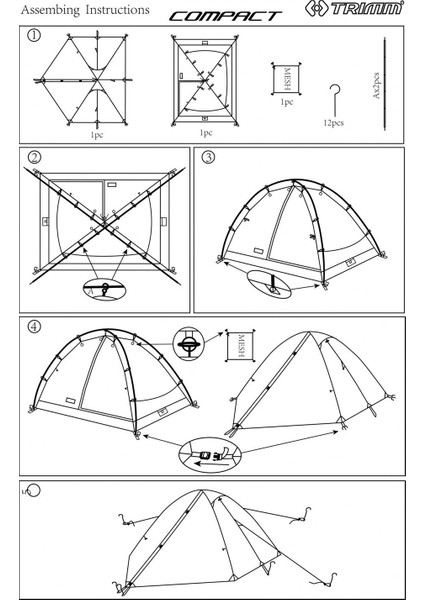 Compact 2 Kişilik 4 Mevsim Çadır fırsatları